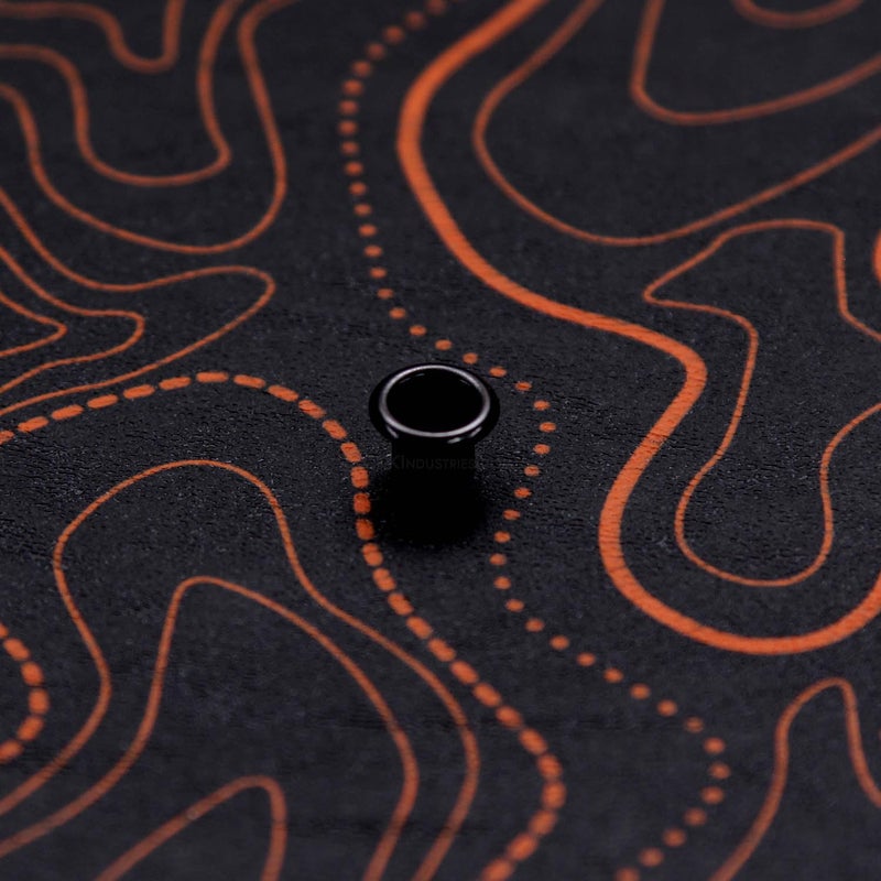 HolsterSmith KYDEX Thermoform Sheet - (Topographic Camo) - (Hunter Orange/Black - Reversed) - (12in x 12in) - (1 Sheet) - (for Holster Making, Cosplay, Hobby) - (USA Made) - Image 2